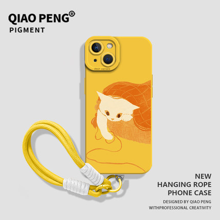 治愈系猫咪适用小米17promax手机壳15新款14带挂绳13/12/11ultra红米k80k70k60k50k40k90高级note10/9/turbo4
