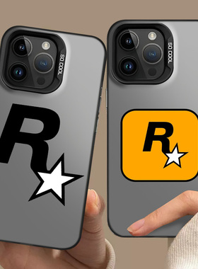 R星适用红米k70e手机壳小米14pro字母13星星12游戏GTA5/17/11ultra/15/turbo3新款k60k80k50k40k90男生note10