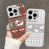 费尔岛小马适用小米15pro手机壳14马年13本命年12冬季 17红米k80圣诞k90k70k60k50k40粉色note11新年turbo新款