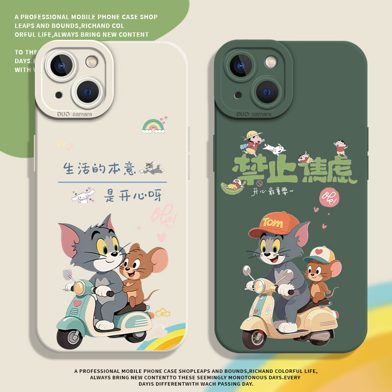 适用小米红米手机壳开心猫和老鼠