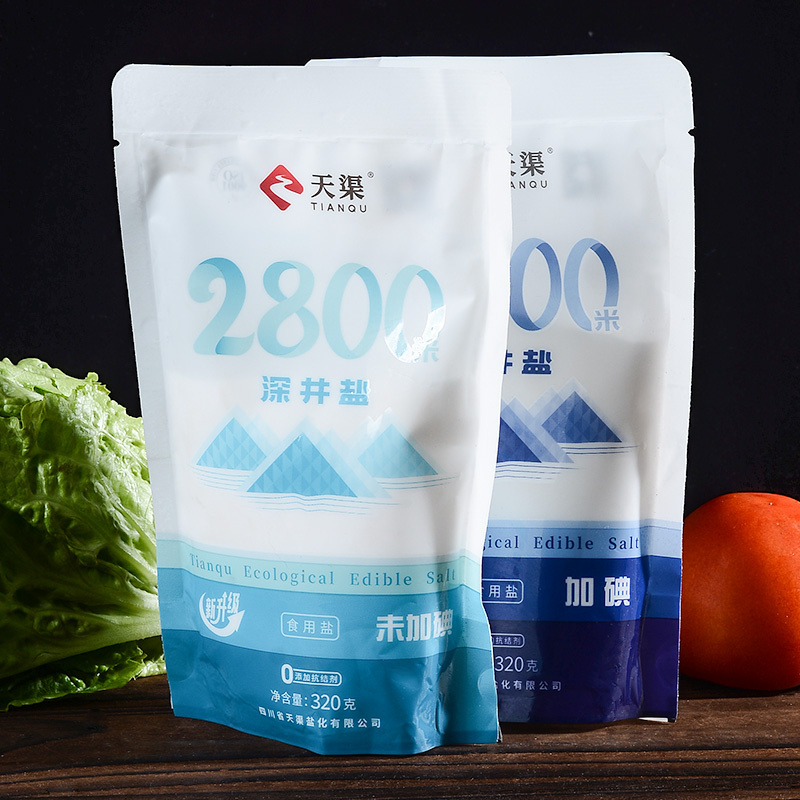 天渠天然深井食用盐300g*4袋