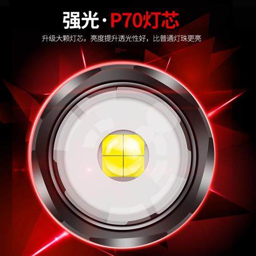 强光手电筒可充电式户外远射超亮家用便携氙气灯超长续航激光小型