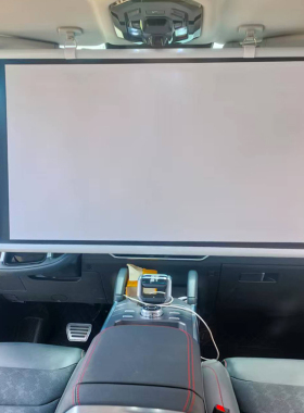 免打孔壁挂投影幕布 金属抗光4K高清家用投影仪幕布 便携移动车载幕布40寸50寸60寸72寸84寸100寸简易支架