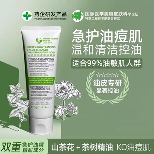 ercha二茶氨基酸洗面奶油痘肌控油洁面乳清洁毛孔慕斯男女适用