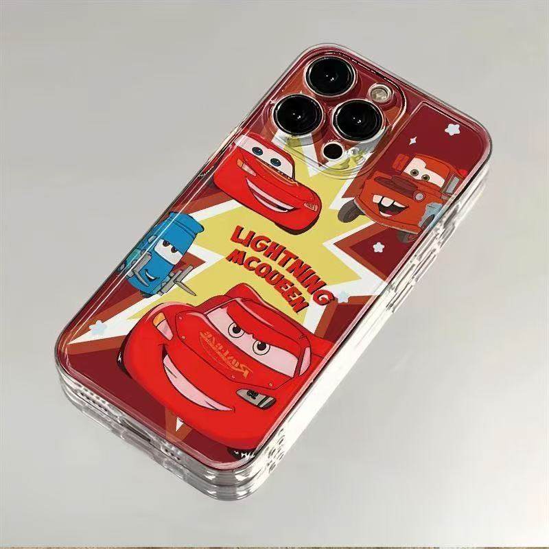 闪电麦昆透明手机壳适用于华为小米荣耀OPPOvivo苹果16手机