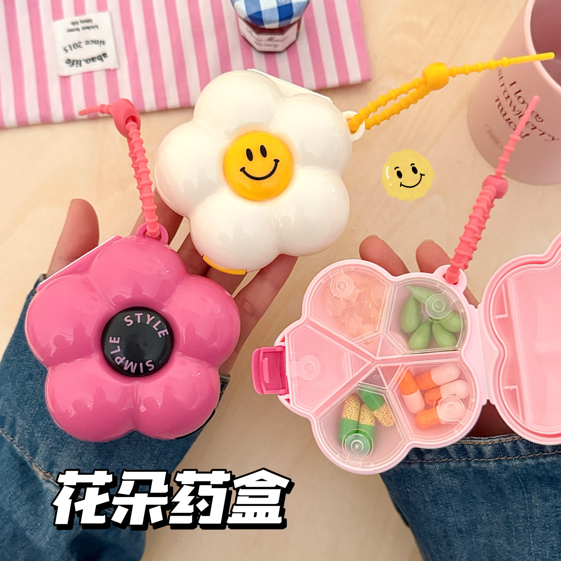 小礼物韩国发饰标签罐子收纳英文