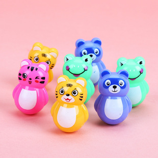 卡通不倒翁小猪老虎儿童益智迷你赠品休闲怀旧 幼儿园奖励网红爆款