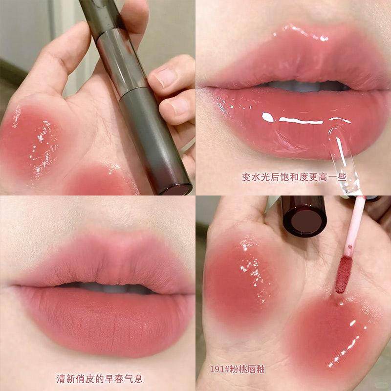 双头唇釉橄榄皮涂显白浓缩饱和学生掉色不沾杯镜面哑光口红平价