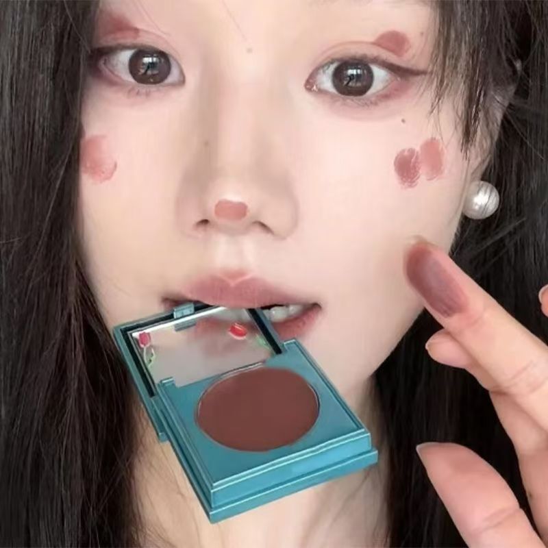 RC多用膏哑光口红唇颊两用腮红膏哑光雾面唇釉显白唇泥娜娜小蓓