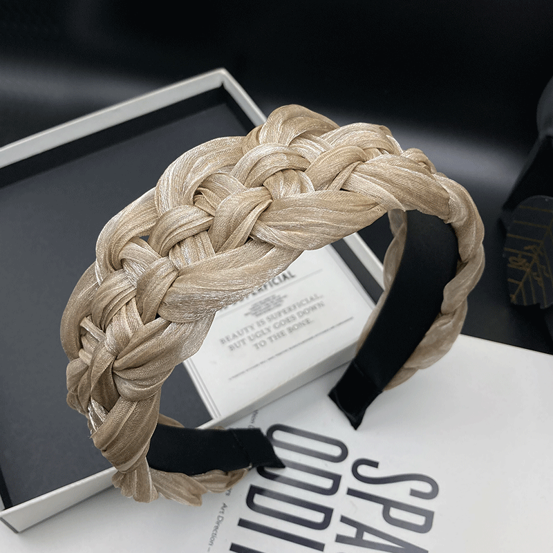 临嫣发箍绢纱原创设计宽边发饰