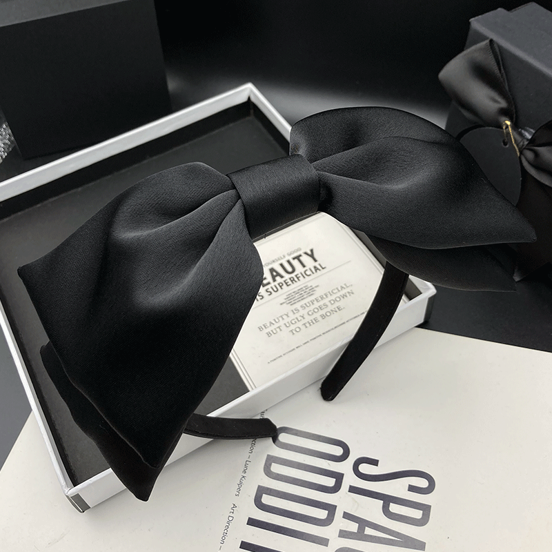 临嫣发箍缎面原创设计蝴蝶结发饰