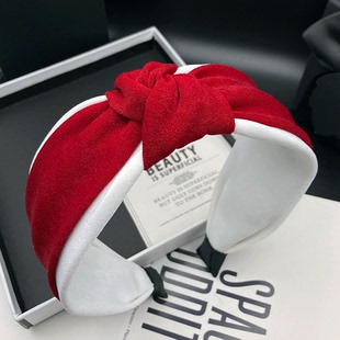 2025蛇年新款红色系发卡发箍女高颅顶显脸小头饰宽边压发洗脸头箍