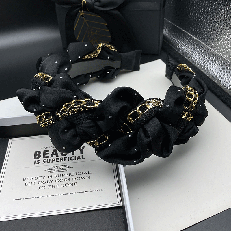 临嫣发箍金属链条原创高颅顶发饰