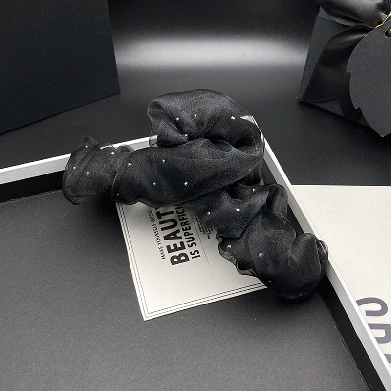 临嫣抓夹绢纱原创设计褶皱发夹