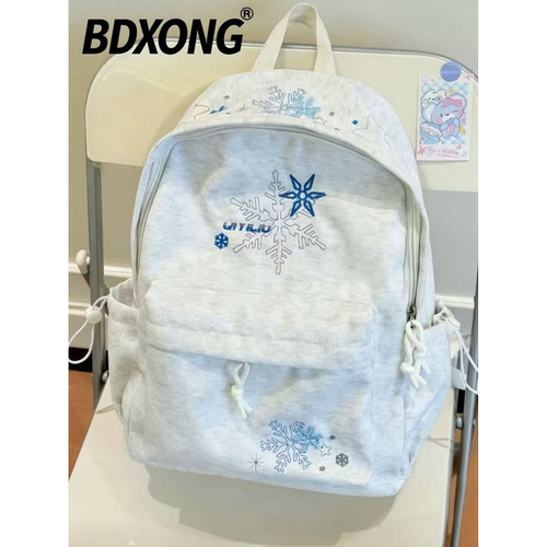日系ins风女生百搭双肩书包