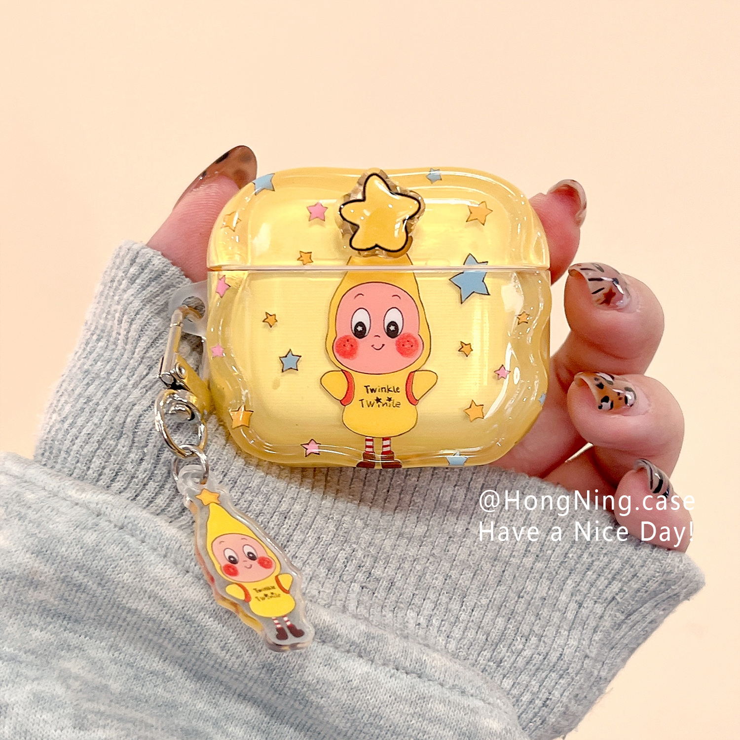 日韩风耳机壳保护壳全包防摔