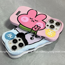 可爱卡通动物适用苹果14手机壳创意iPhone16ProMax新款13pro防摔15pro硅胶11女款12简约情侣小众全包保护套