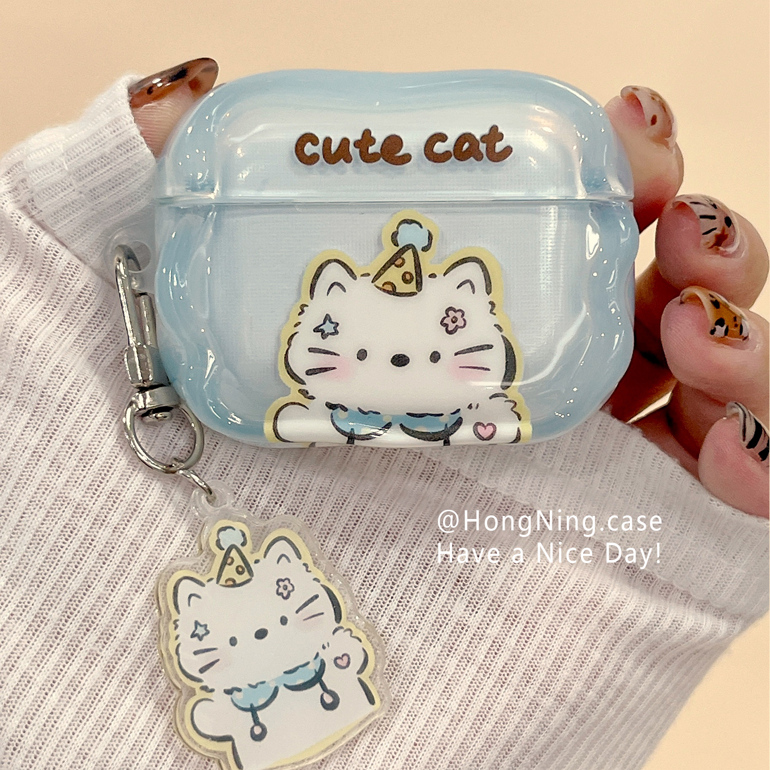 日韩风耳机壳保护壳全包防摔