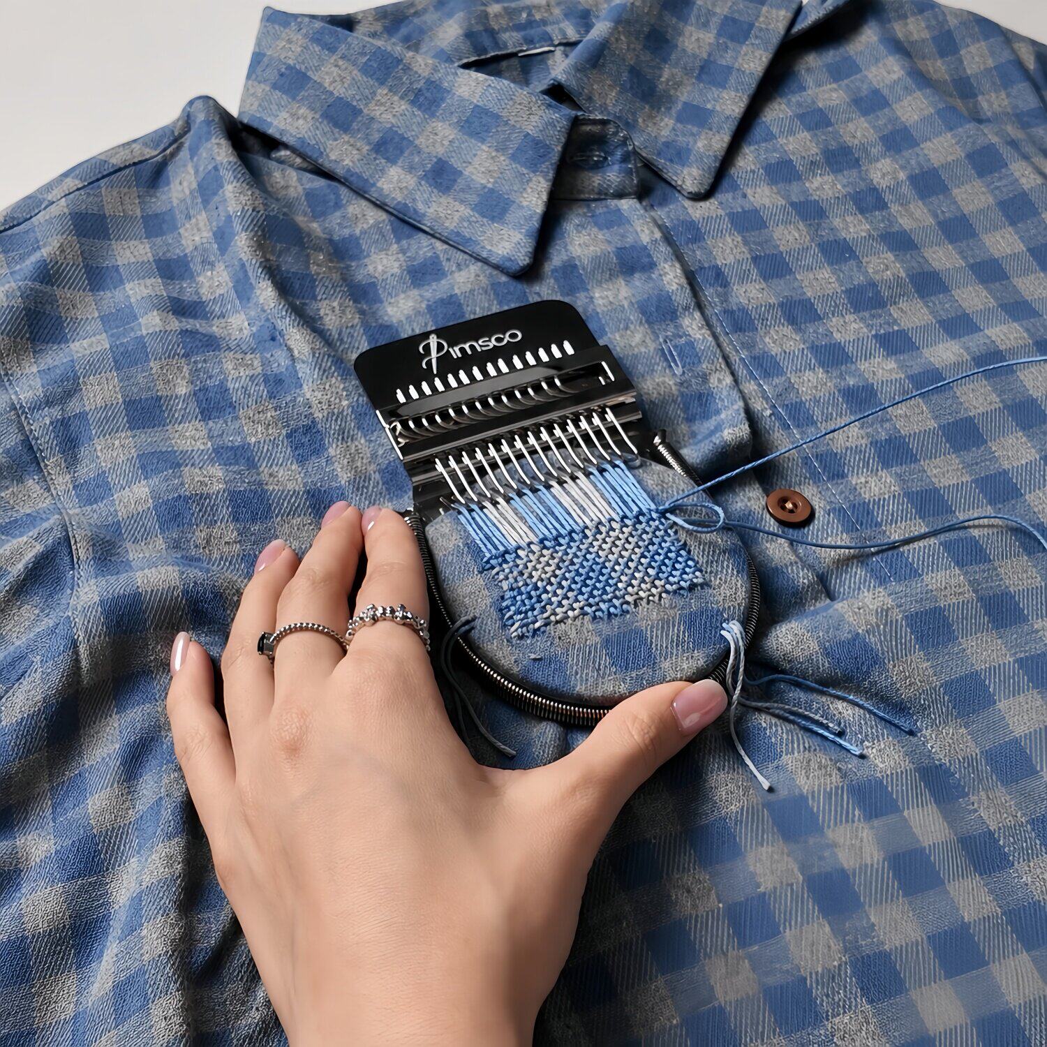 迷你编织神器!衣服破洞修