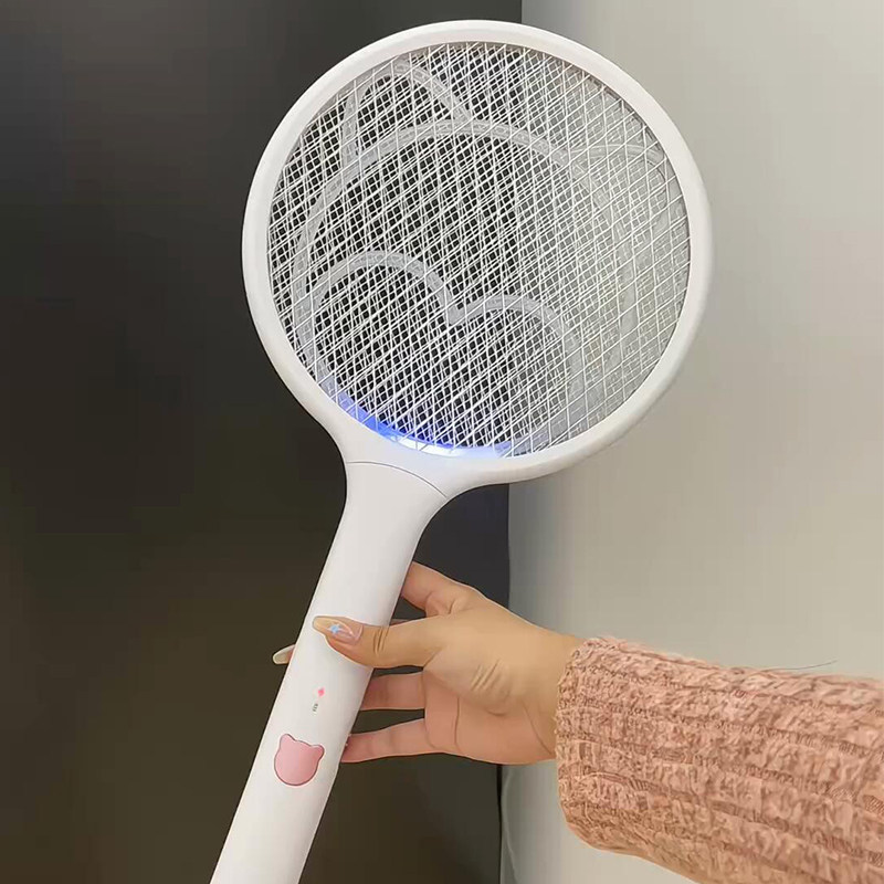 电击小熊蚊拍灭灯二合一家
