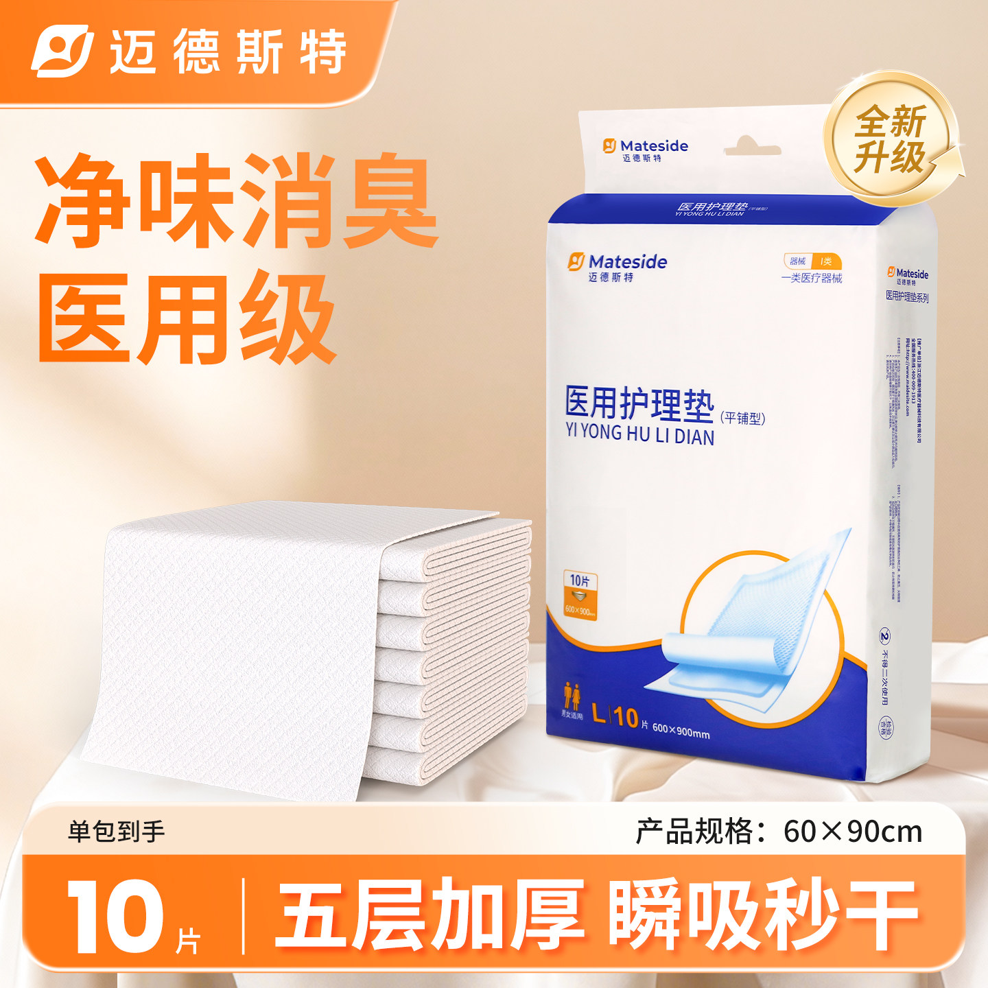迈德斯特医用护理垫一次性成人老年人隔尿床垫专用中单产妇产褥垫