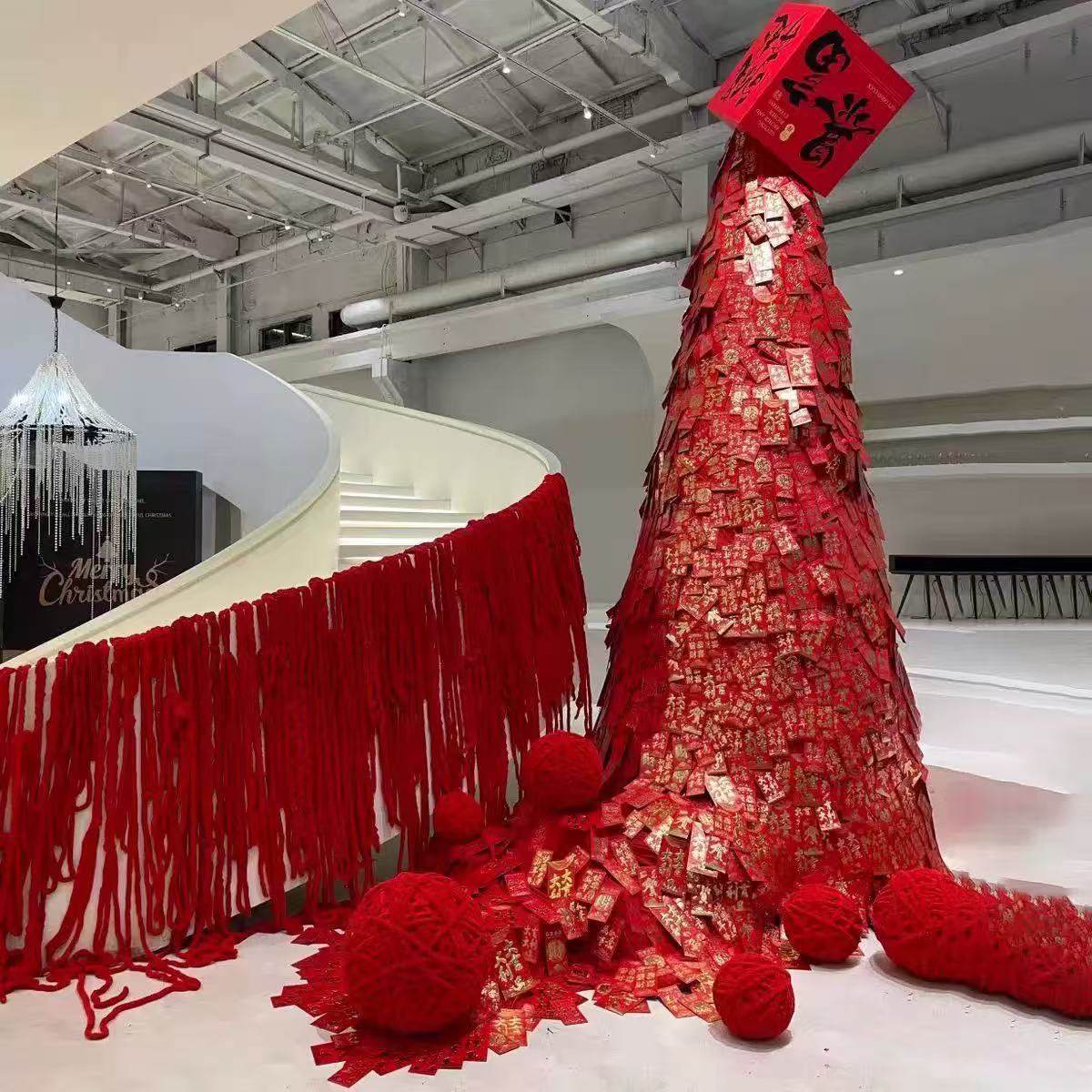 2026新年大红包树装饰春节暴富创意摆件商场店铺美陈喜庆场景布置,节庆用品/礼品,文化创意文具,淘宝优惠券,粉丝福利购,淘宝优惠卷