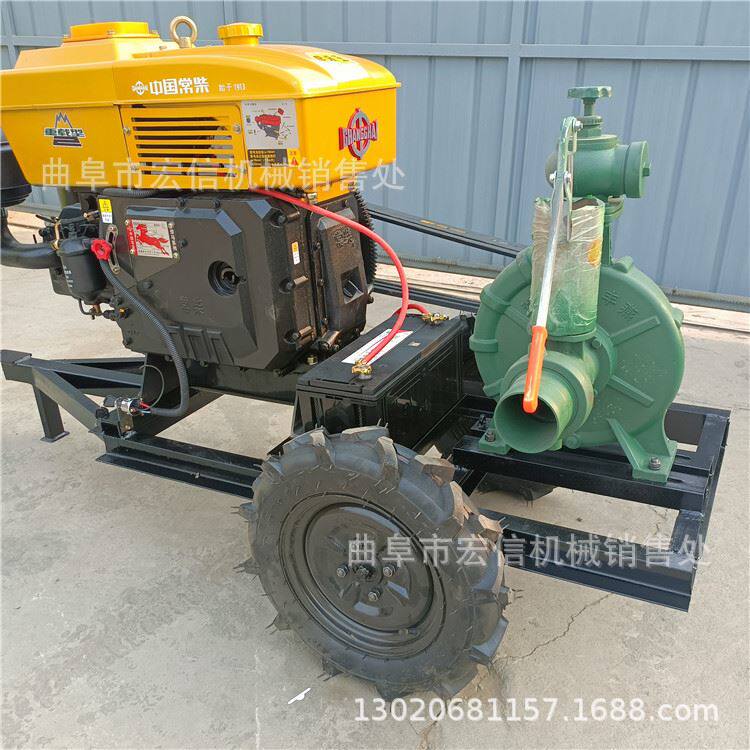 常柴40马力高扬程泵 一拖二抽水泵架子 蔬菜苗圃喷灌高压泵