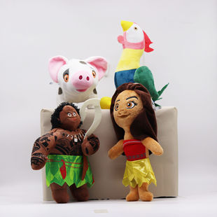 海洋奇缘毛绒玩具moana 公主莫阿娜娃娃毛伊公仔 娃娃机厂家