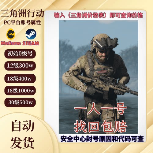 三角洲行动国服wegame体验等级号
