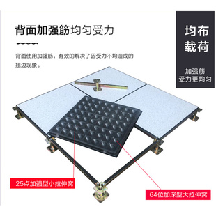 国标全钢防静电地板PVC600机房学校高架空活动抗静电地板网络地板