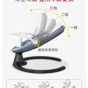 婴儿电动摇摇椅新生儿哄娃神器宝宝哄睡摇篮床带娃W睡觉安抚椅躺