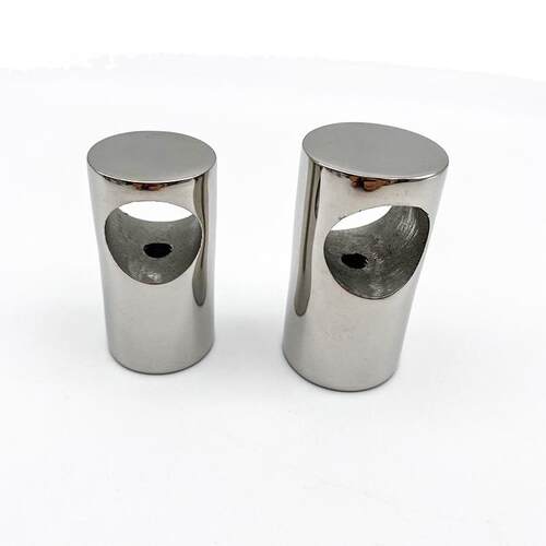 厂家直供不锈钢通孔栏杆支架22mm/25mm精密抛光船用五金配件