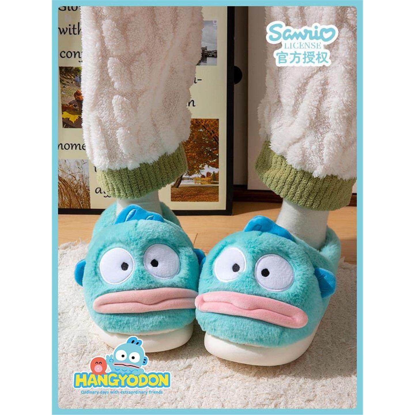 丑鱼女款棉拖鞋女士情侣2025新款室内家居保暖拖鞋冬天全包跟棉鞋