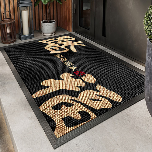 入户门地垫室外耐脏除尘防滑脚垫高端大门口进门地毯家用高弹门垫