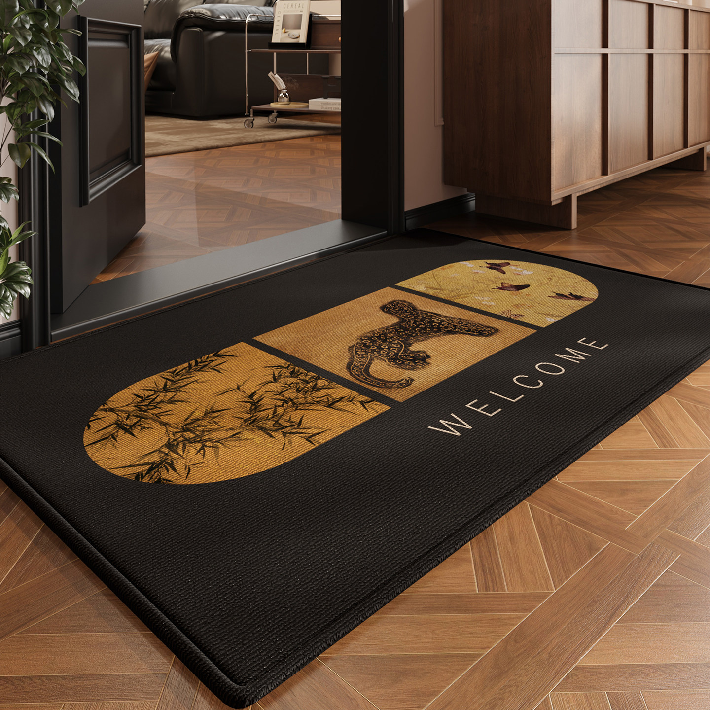 入户门地垫高级感玄关门口进门