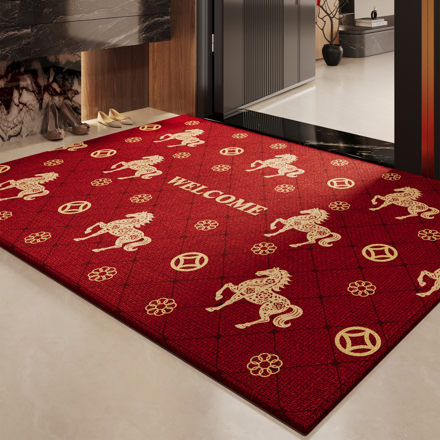 玄关户外防滑耐脏蹭土入户地垫