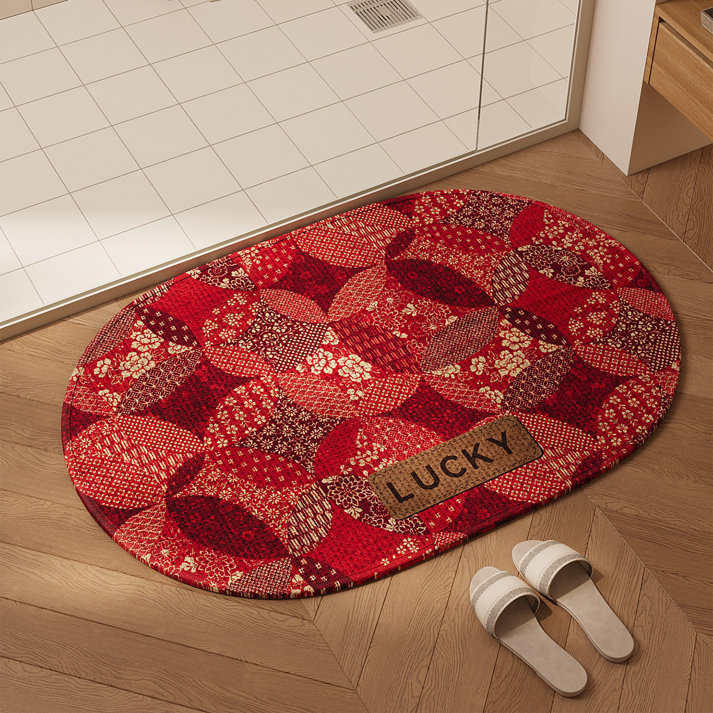 卫生间地垫浴室防滑垫子仿编织亚麻耐脏厕所门口吸水速干擦脚地毯,居家布艺,家用脚垫,淘宝优惠券,粉丝福利购,淘宝优惠卷