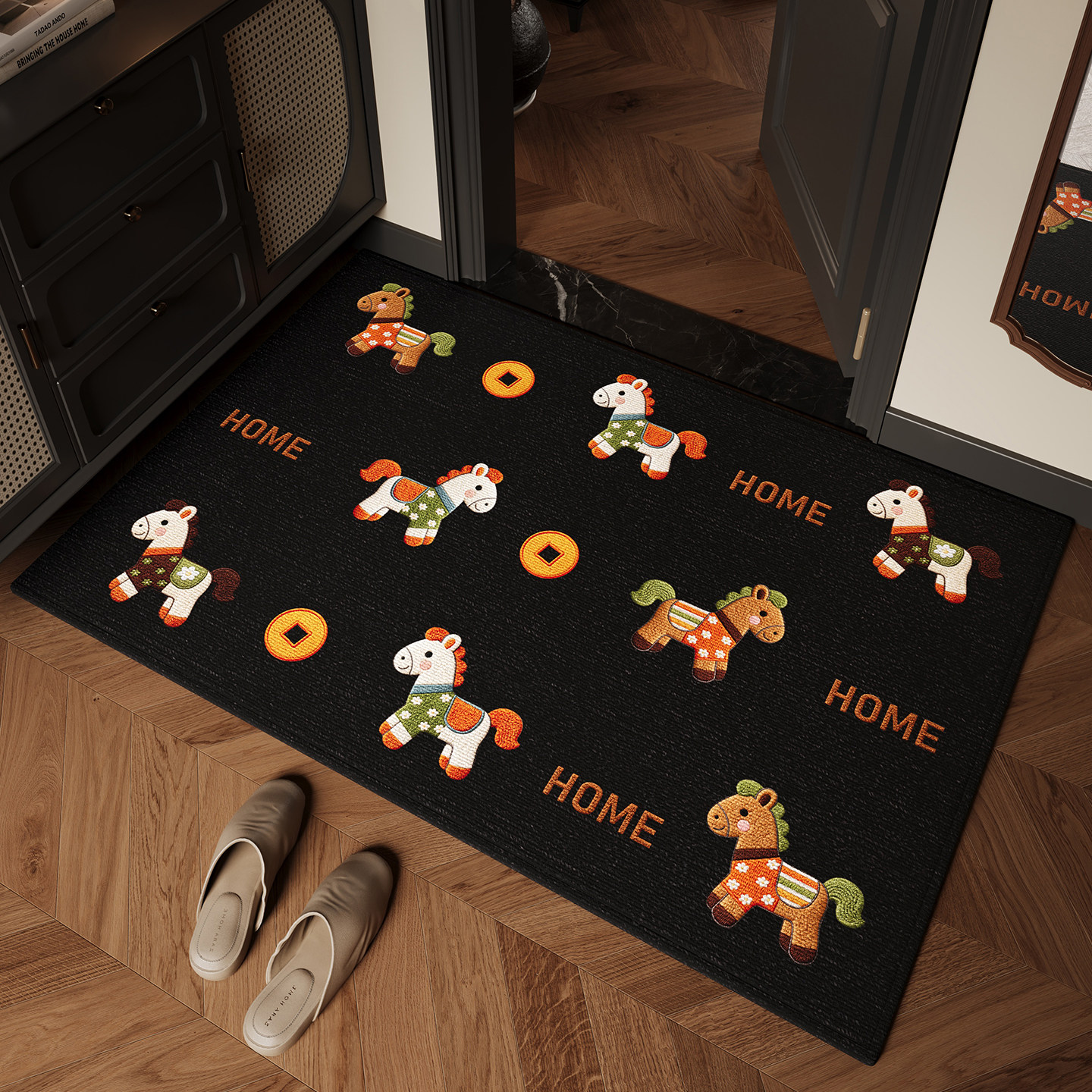 轻奢入户门地垫玄关耐磨耐脏除尘大门口门垫防滑脚垫蹭土室外地毯,居家布艺,入户地垫,淘宝优惠券,粉丝福利购,淘宝优惠卷