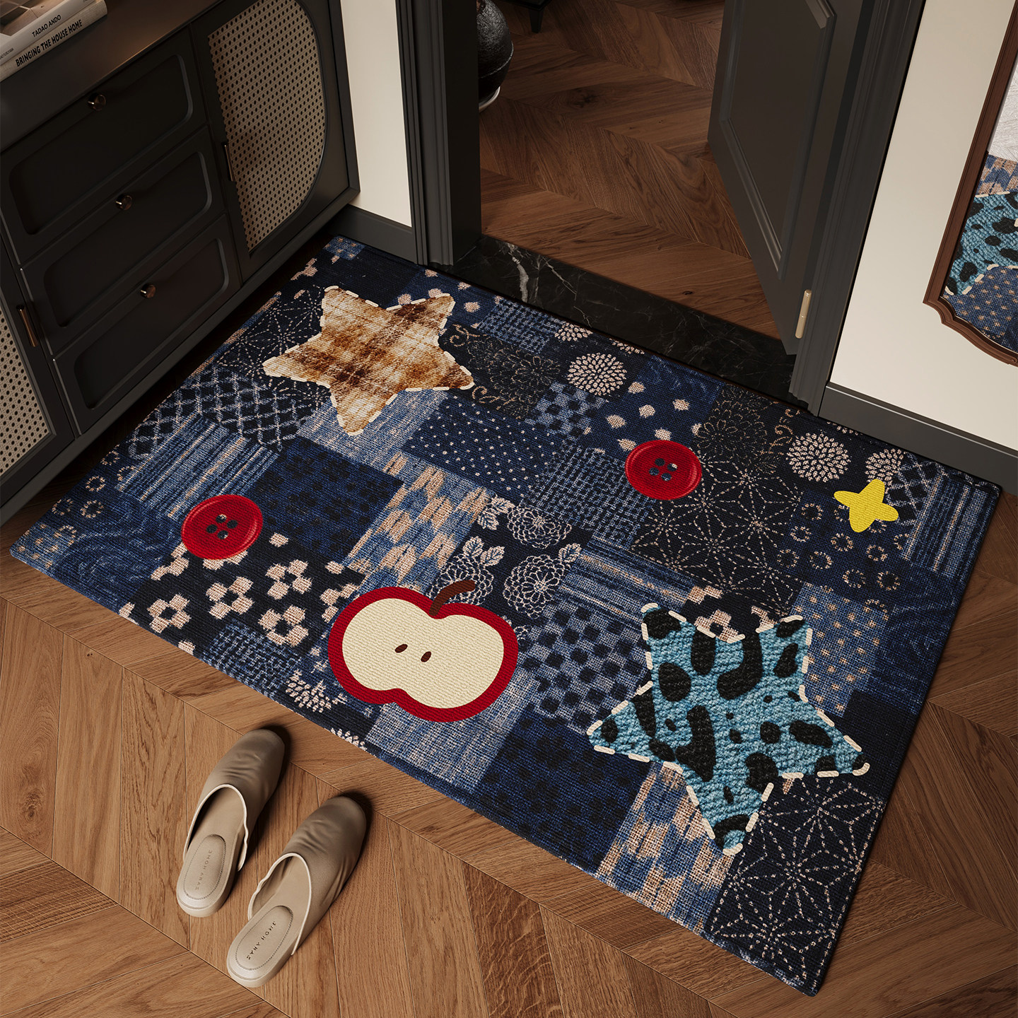 入户门地垫轻奢高级感防滑脚垫2026新款门垫玄关耐脏耐磨除尘地毯,居家布艺,入户地垫,淘宝优惠券,粉丝福利购,淘宝优惠卷