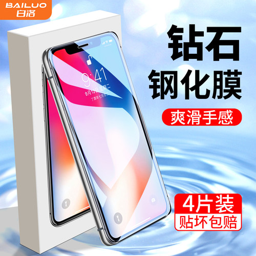 白洛适用于苹果x钢化膜