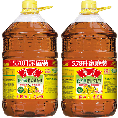 鲁花低芥酸特香菜籽油5.78L
