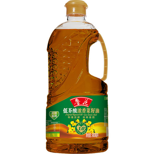 鲁花低芥酸浓香菜籽油900ml