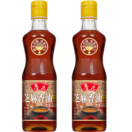 鲁花芝麻香油350ml*2香味浓郁