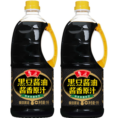鲁花黑豆酱油酱香原汁1L