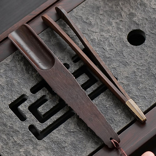 茶则茶夹单支茶具配件茶叶专用夹子夹茶杯夹子镊子泡茶取茶茶配件