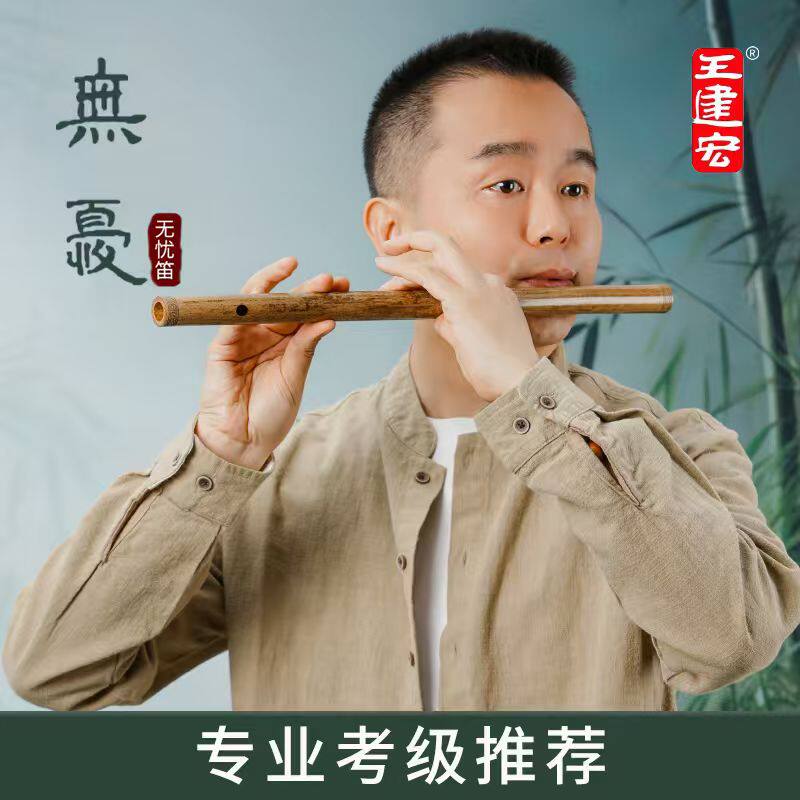 王建宏无忧笛子古风素笛专业演奏级短笛竹笛风雅宫品牌旗舰店乐器
