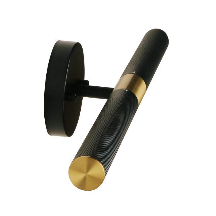 仿铜色长壁灯仿黄铜色镜前灯中古风复古工业法式大门壁画横灯