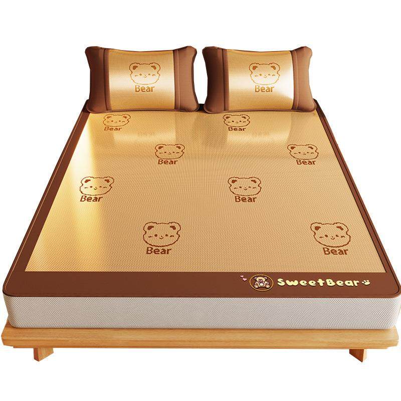 母婴级冰丝凉席夏季可机洗床笠三件套宿舍藤草席子空调软凉席,床上用品,冰丝席,淘宝优惠券,粉丝福利购,淘宝优惠卷