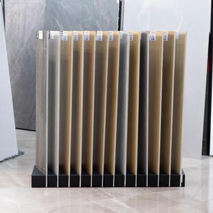 瓷砖展示架木纹砖墙砖斜插架石材样品展架木地板样板架落地式