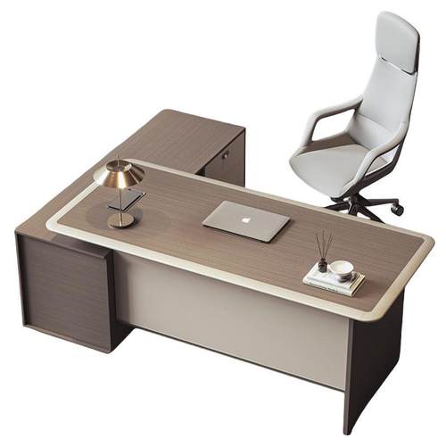 老板桌总裁董事长办公桌高级感大班台经理办公室桌办公桌椅组合